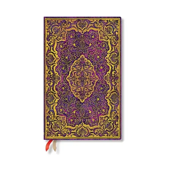 Paperblanks Planner Picaresque, Maxi, vertical, copertă tare, 104 foi, pentru 2025-2026