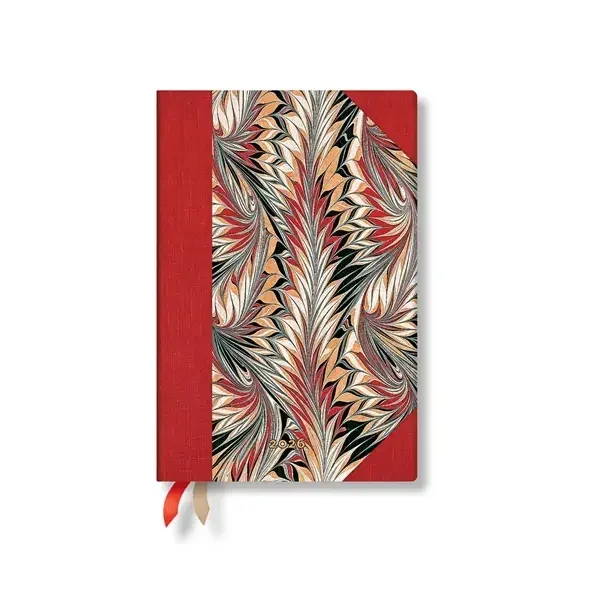 Paperblanks Planner Rubedo, Mini, Verso, copertă tare, 80 foi, pentru 2026