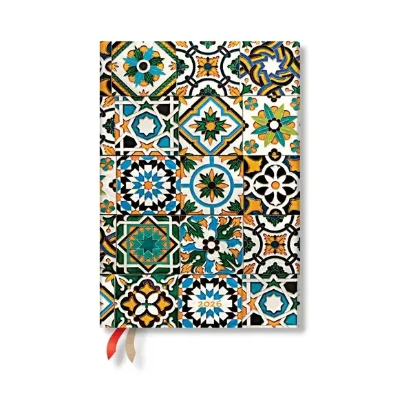Paperblanks Planner Porto, Midi, 1 zi pe pagină, copertă tare, 208 foi, pentru 2026