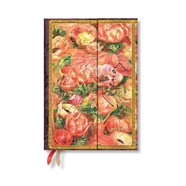 Paperblanks Planner Letter to Morisot, Midi, orizontal, copertă tare, 80 foi, pentru 2026