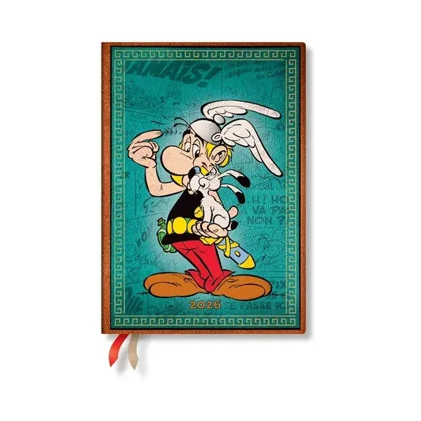 Paperblanks Planner Asterix cel Galo, Midi, Verso, copertă tare, 80 foi, pentru 2026