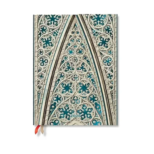 Paperblanks Agendă Vault of the Milan Cathedral, Ultra, verticală, copertă cartonată, 80 file, pentru 2026