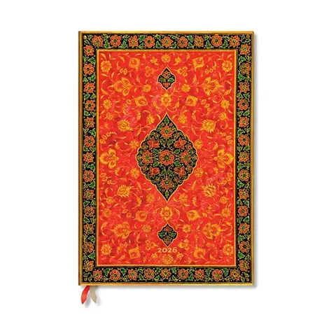 Planner Paperblanks Layla, Grande, vertical, copertă tare, 80 foi, pentru 2026
