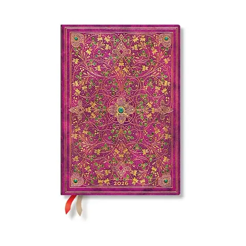 Paperblanks Planner Diamond Jubilee, Midi, orizontal, copertă moale, 88 foi, pentru 2026