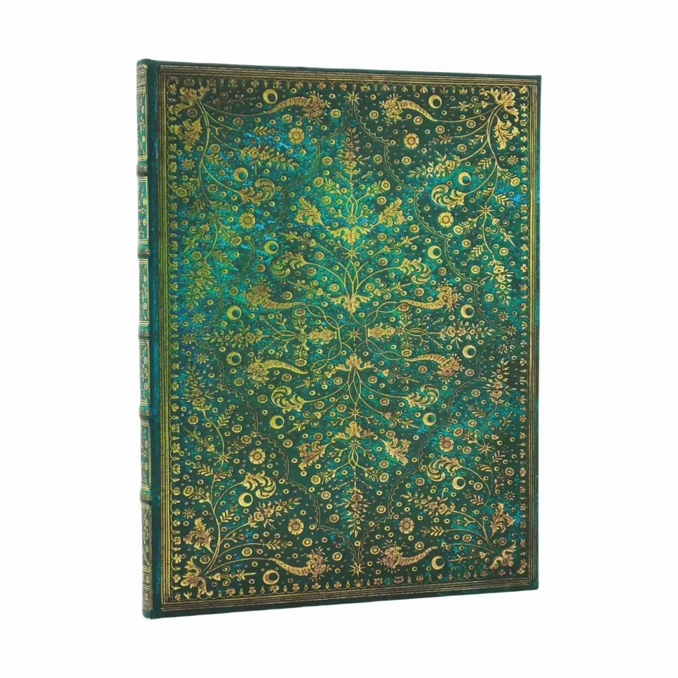 Paperblanks Jurnal Emerald Flower, Ultra, dictando, copertă tare, 72 file