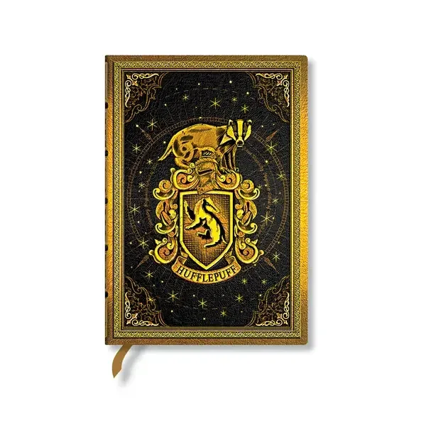 Paperblanks Jurnal Hufflepuff, Midi, fără liniatură, copertă tare, 72 file