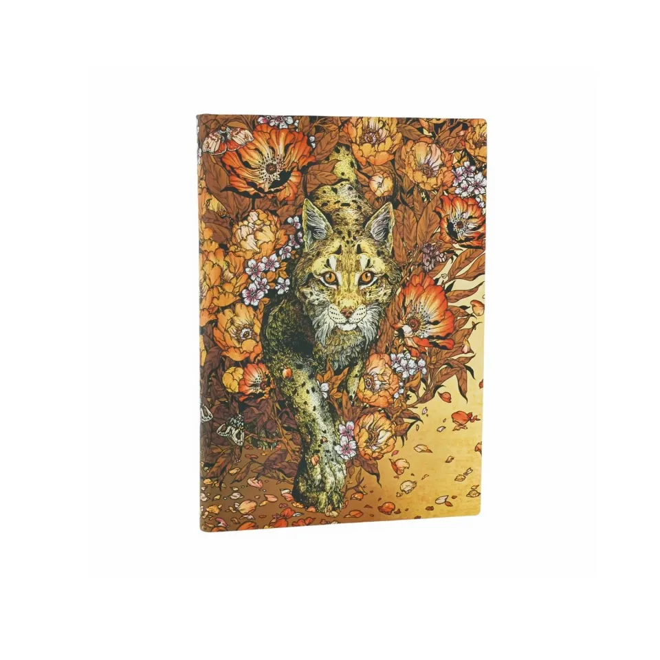 Paperblanks Journal Lynx Rising, Mini, copertă moale, fără linii, 104 foi