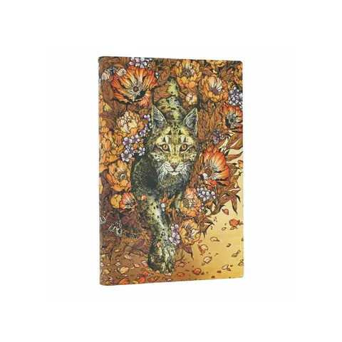 Paperblanks Jurnal Lynx Rising, Mini, copertă moale, linii late, 104 foi