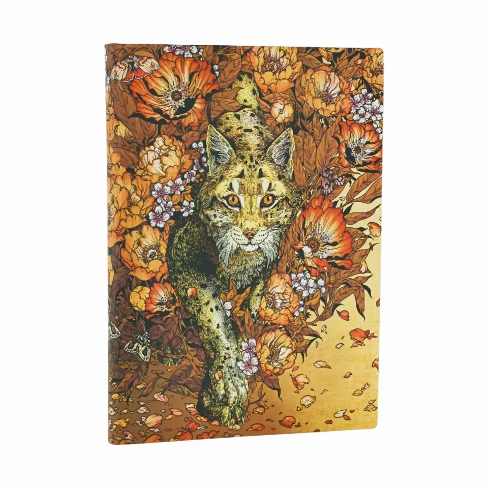 Paperblanks Journal Lynx Rising, Ultra, copertă moale, fără linii, 88 file