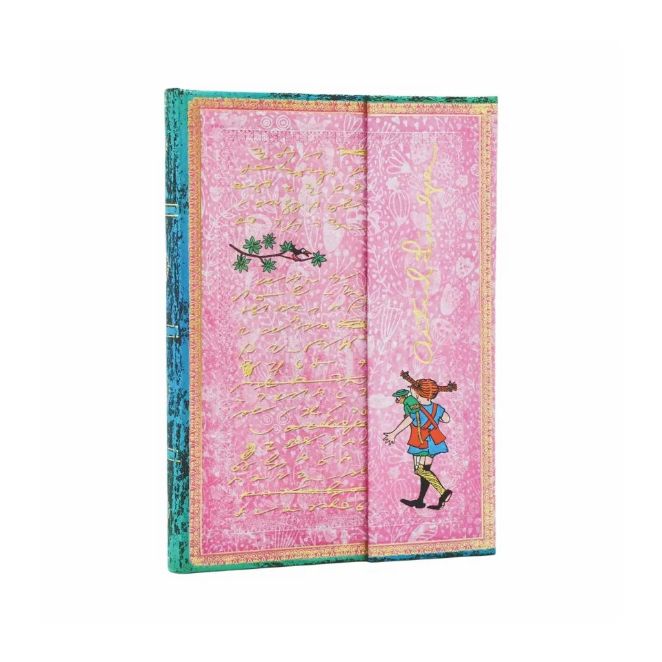 Carnet Paperblanks Pippi Longstocking, Midi, copertă tare, fără linii, 72 file