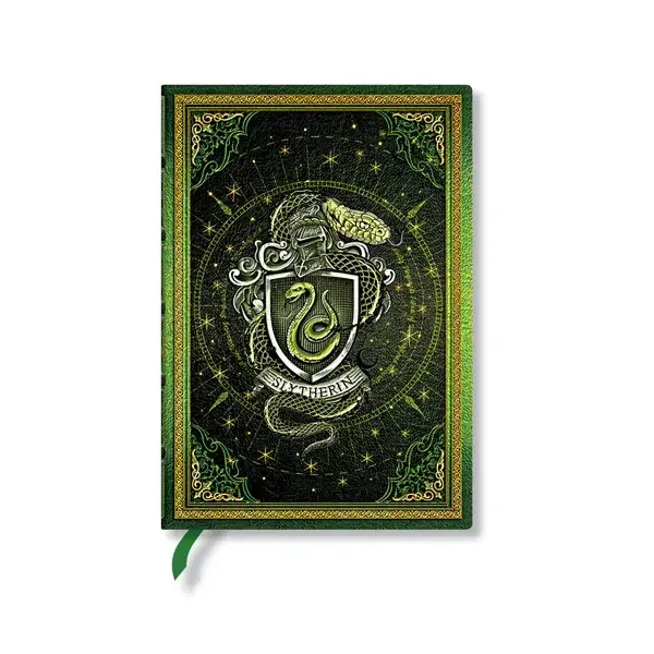 Paperblanks Jurnal Slytherin, Midi, fără linii, copertă tare, 72 file
