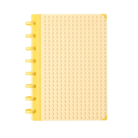 Caiet Sworld Block, A5, cu spirală, 80 foi, galben