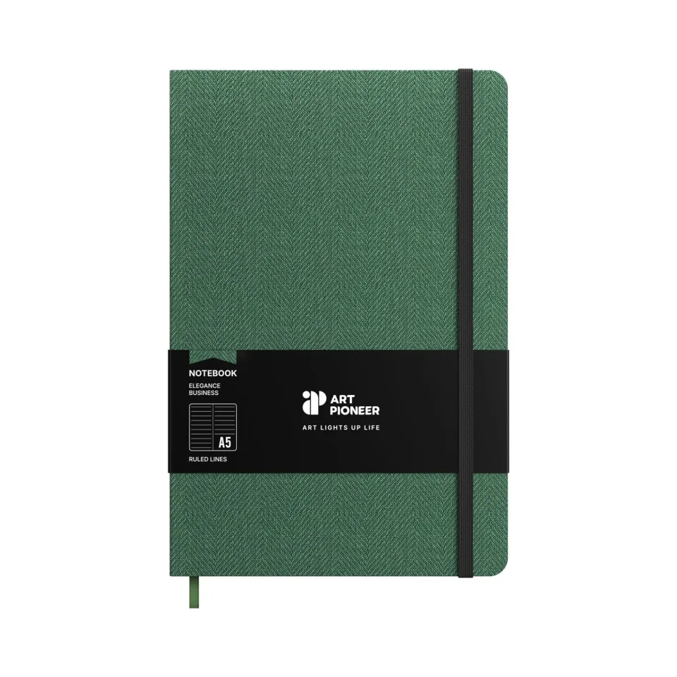 Art Pioneer Bloc notes Business, A5, copertă tare, 96 file, verde