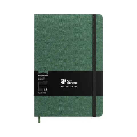 Art Pioneer Bloc notes Business, A5, copertă tare, 96 file, verde