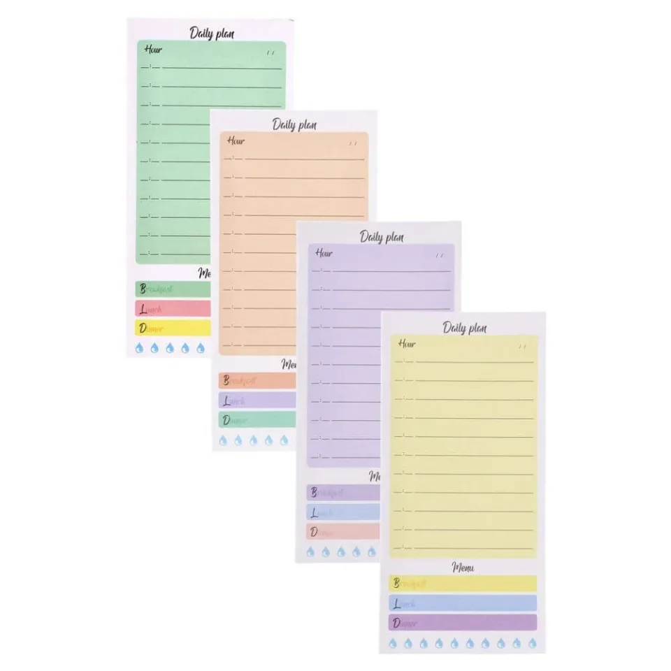 Biro Time Planny Daily Planner, 8 x 16.5 cm, 48 foi, diverse, 1 buc.