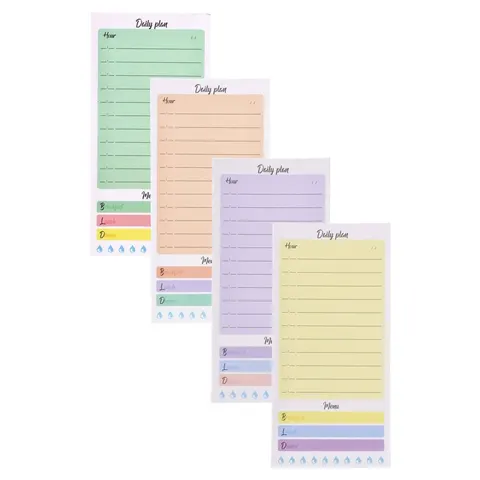 Biro Time Planny Daily Planner, 8 x 16.5 cm, 48 foi, diverse, 1 buc.