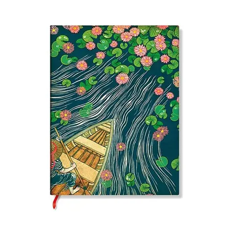 Paperblanks Caiet Lotus River, Midi, copertă moale, 88 file