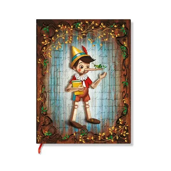 Paperblanks Carnet Pinocchio, Midi, copertă tare, 72 foi