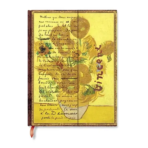 Carnet Paperblanks Van Gogh Sunflowers, Ultra, copertă tare, 72 file