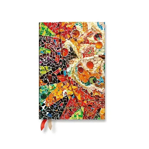 Paperblanks Planner Gaudi's Sun, Mini, orizontal, copertă tare, 112 pagini, pentru 2026-2027