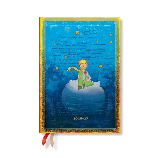 Paperblanks Planner The Little Prince, Midi, orizontal, copertă tare, 112 pagini, pentru 2026-2027