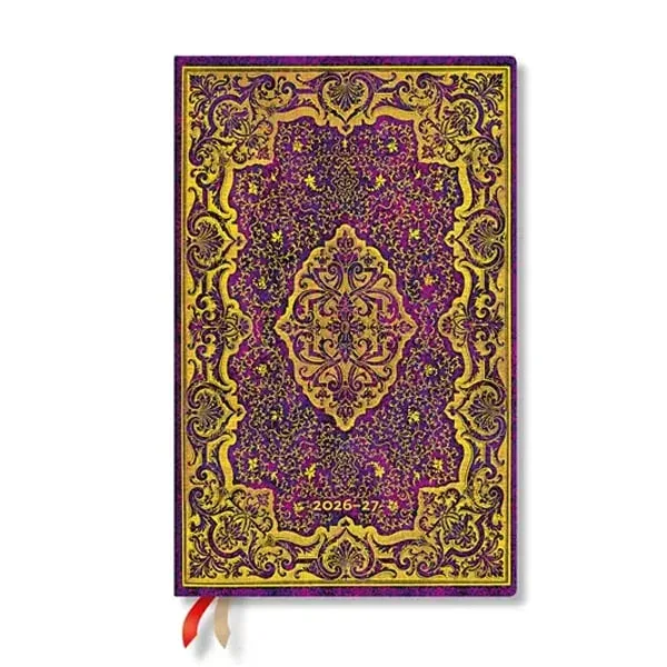 Paperblanks Planner Picaresque, Maxi, vertical, copertă tare, 112 pagini, pentru 2026-2027