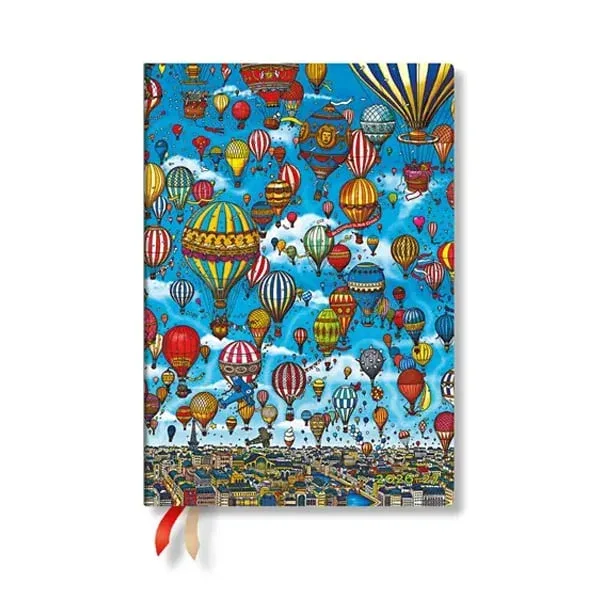 Paperblanks Planner Balloon Festival, Midi, orizontal, copertă moale, 112 pagini, pentru 2026-2027
