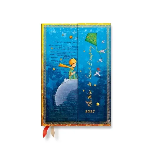 Paperblanks Planner The Little Prince, Mini, 1 zi pe pagină, copertă tare, 216 pagini, pentru 2027