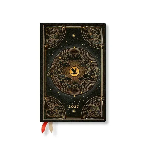 Paperblanks Planner Shadows of Navarre, Mini, 1 zi pe pagină, copertă tare, 216 pagini, pentru 2027