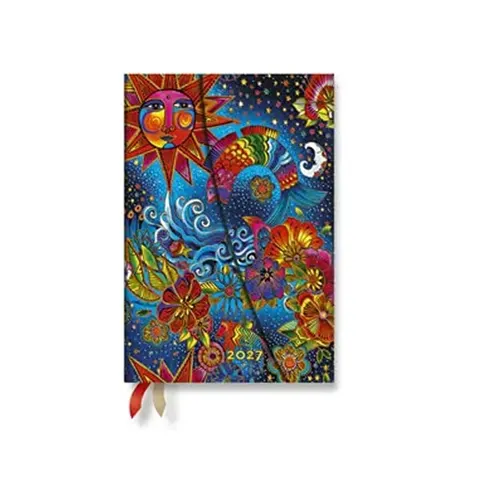 Paperblanks Planner Celestial Magic, Mini, orizontal, copertă tare, 88 pagini, pentru 2027