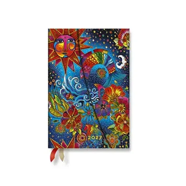 Paperblanks Planner Celestial Magic, Mini, orizontal, copertă tare, 88 pagini, pentru 2027