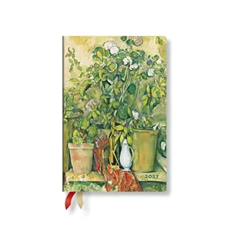 Paperblanks Planner Cezanne's Terracotta, Mini, orizontal, copertă tare, 88 pagini, pentru 2027