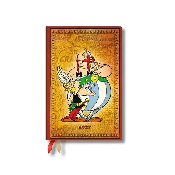 Planificator Paperblanks Asterix Obelix, Mini, Verso, copertă tare, 88 pagini, pentru 2027