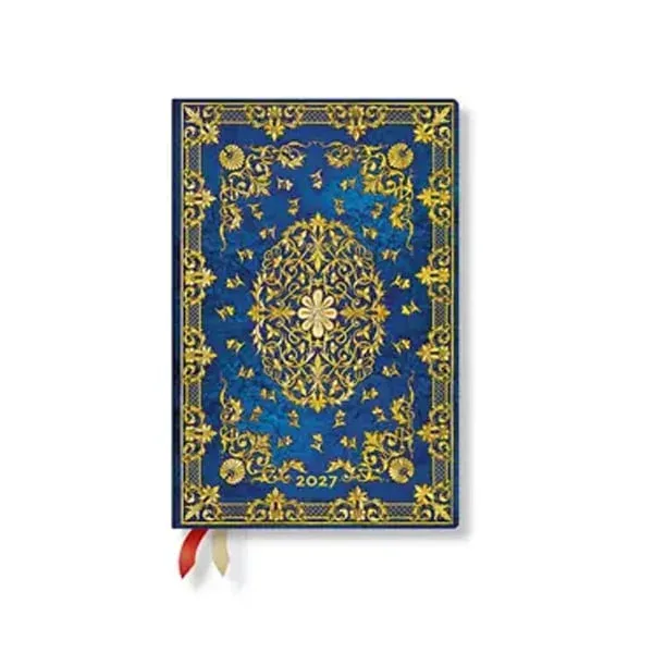 Paperblanks Planner Silk Sky, Mini, Verso, copertă tare, 88 pagini, pentru 2027