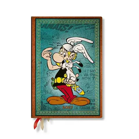 Paperblanks Planner Asterix the Gaul, Midi, orizontal, copertă tare, 88 pagini, pentru 2027