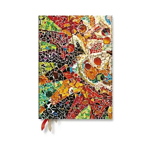 Paperblanks Planner Gaudi's Sun, Midi, orizontal, copertă tare, 88 pagini, pentru 2027