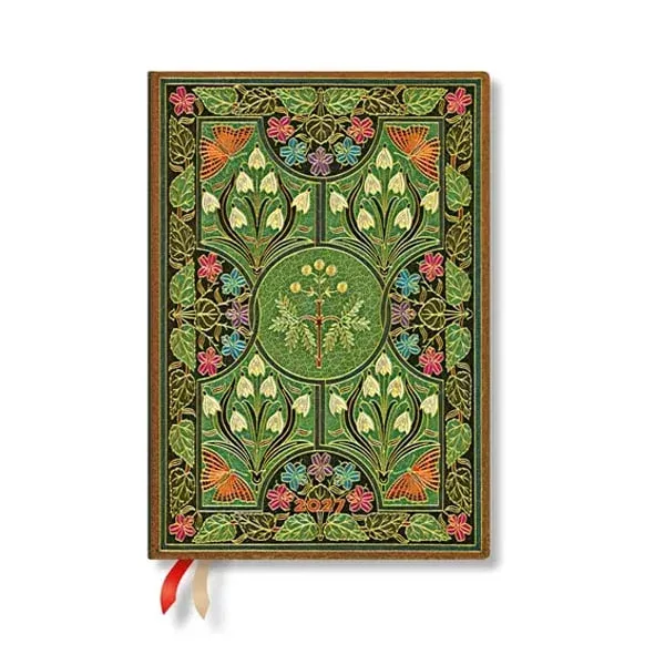 Paperblanks Planner Poetry in Bloom, Midi, orizontal, copertă dură, 88 pagini, pentru 2027