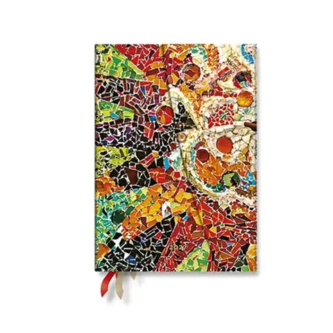 Paperblanks Planner Gaudi's Sun, Midi, vertical, copertă tare, 88 pagini, pentru 2027