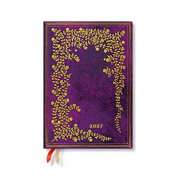 Paperblanks Planner New York Rose, Midi, vertical, copertă tare, 88 pagini, pentru 2027
