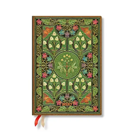 Paperblanks Planner Poetry in Bloom, Midi, vertical, copertă tare, 88 pagini, pentru 2027