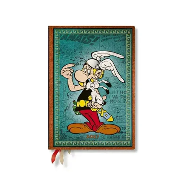 Paperblanks Planner Asterix cel Gal, Midi, Verso, copertă tare, 88 pagini, pentru 2027