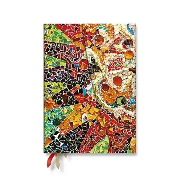 Paperblanks Planner Soarele lui Gaudi, Midi, Verso, copertă tare, 88 pagini, pentru 2027