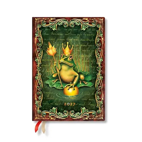 Paperblanks Planner Frog Prince, Midi, Verso, copertă tare, 88 pagini, pentru 2027