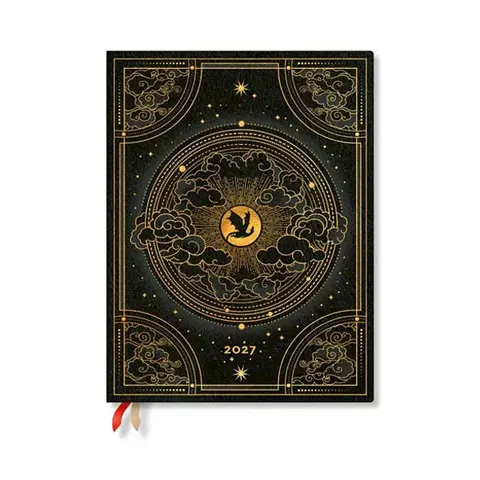 Paperblanks Planner Shadows of Navarre, Ultra, 1 zi pe pagină, copertă tare, 216 pagini, pentru 2027
