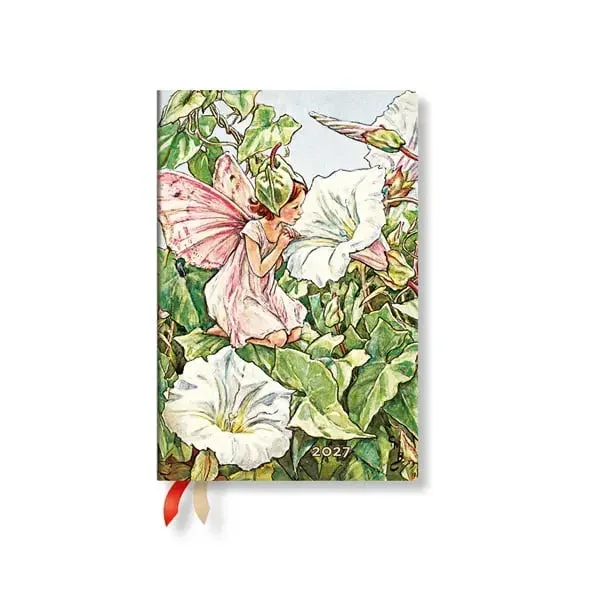 Paperblanks Planner Bindweed Fairy, Mini, orizontal, copertă moale, 88 pagini, pentru 2027