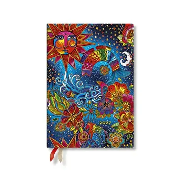 Paperblanks Planner Celestial Magic, Midi, orizontal, copertă moale, 88 pagini, pentru 2027