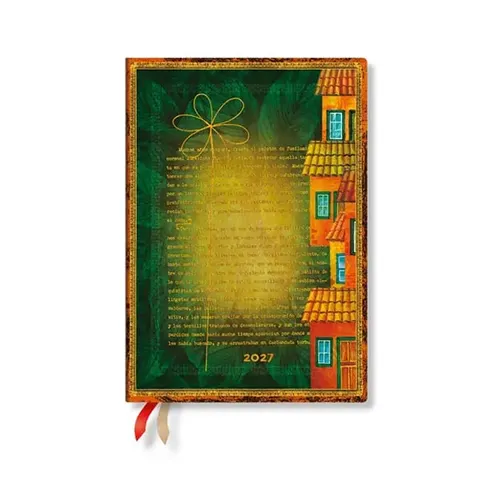 Paperblanks Planner Garcia Marquez, Midi, orizontal, copertă moale, 88 pagini, pentru 2027