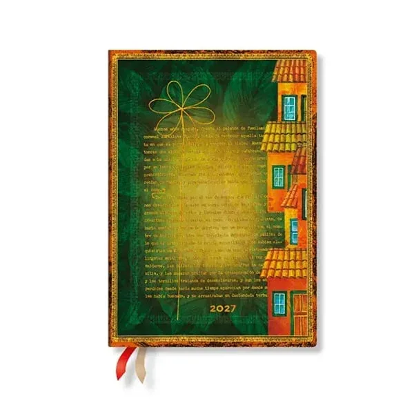 Paperblanks Planner Garcia Marquez, Midi, orizontal, copertă moale, 88 pagini, pentru 2027