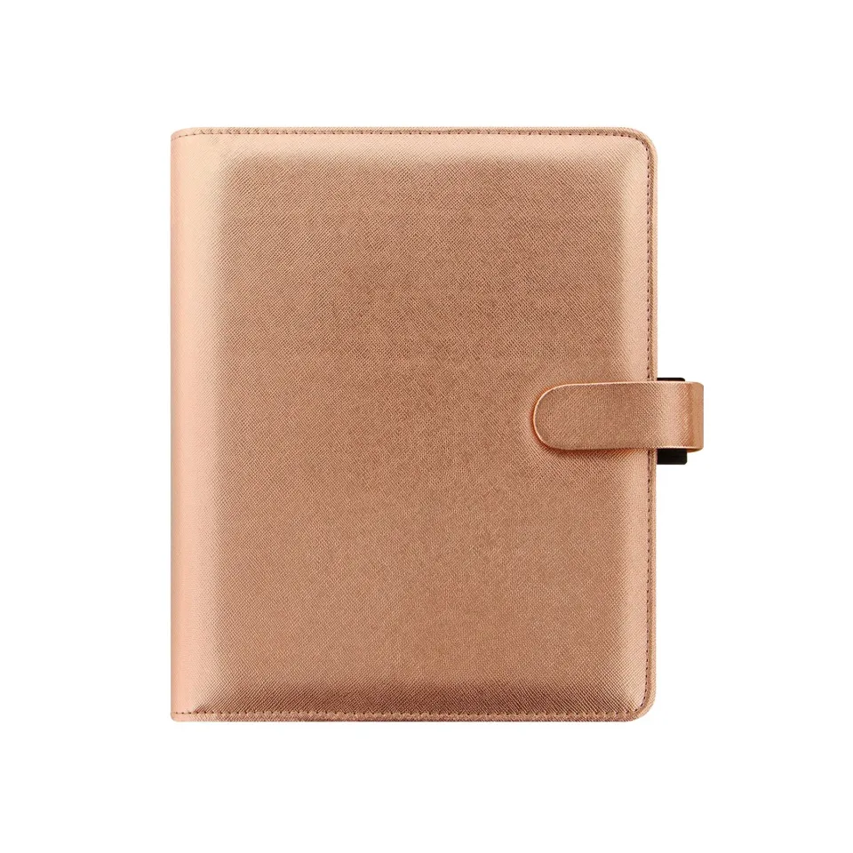 Filofax Organizer Saffiano, A5, roz auriu