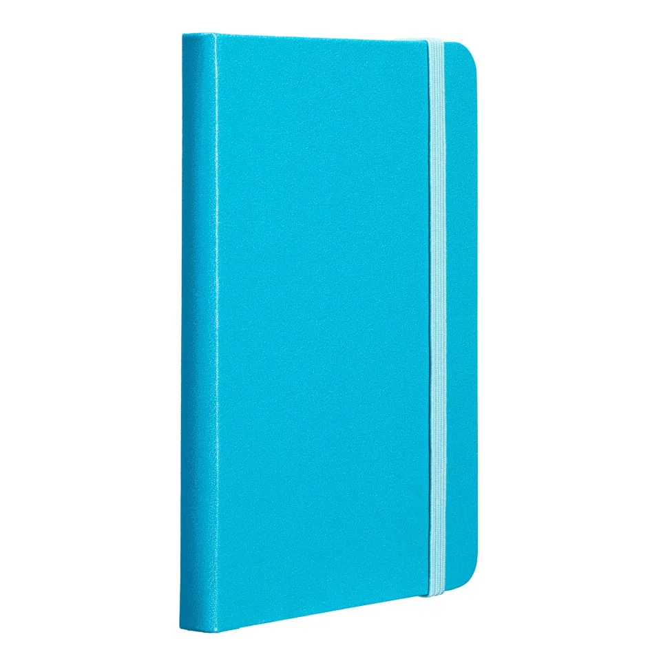 Caiet TOPS Attendant, A6, cu elastic, foi offset, 80 file, turcoaz